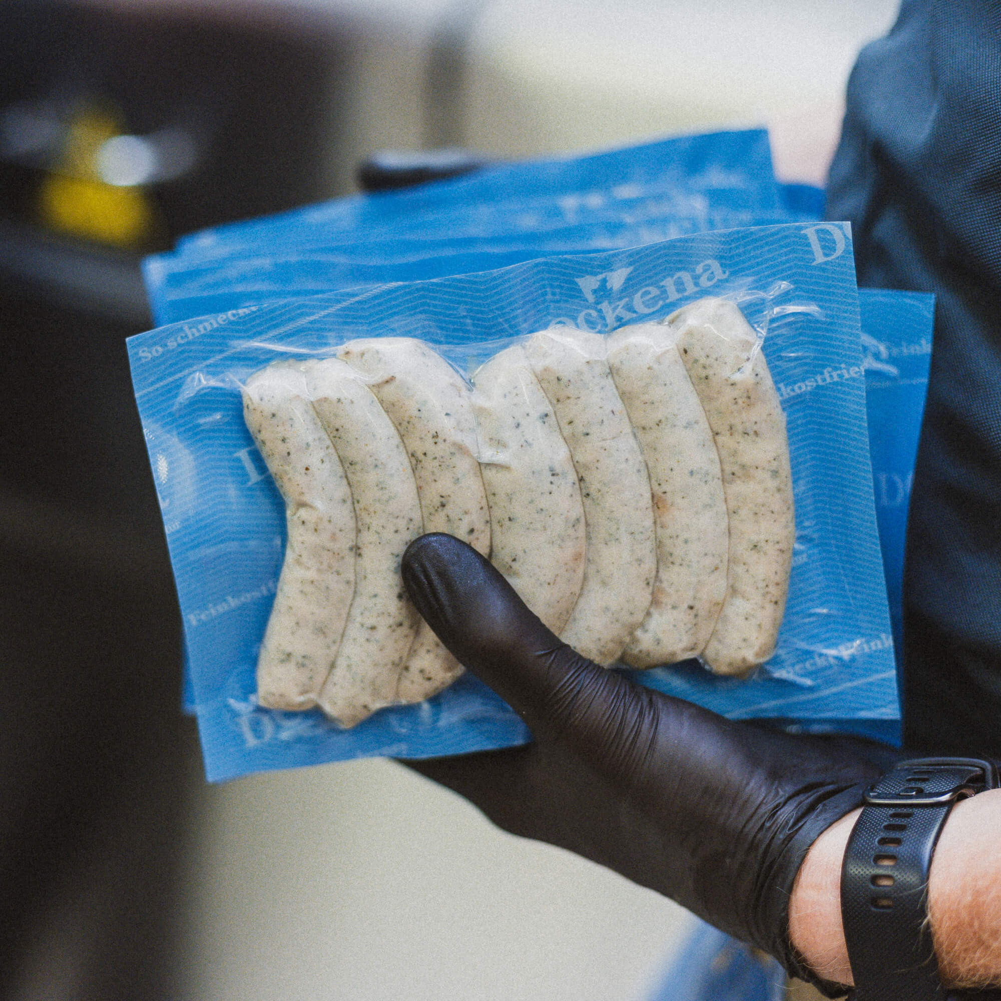 Wurst in Individuelle Siegelfolie